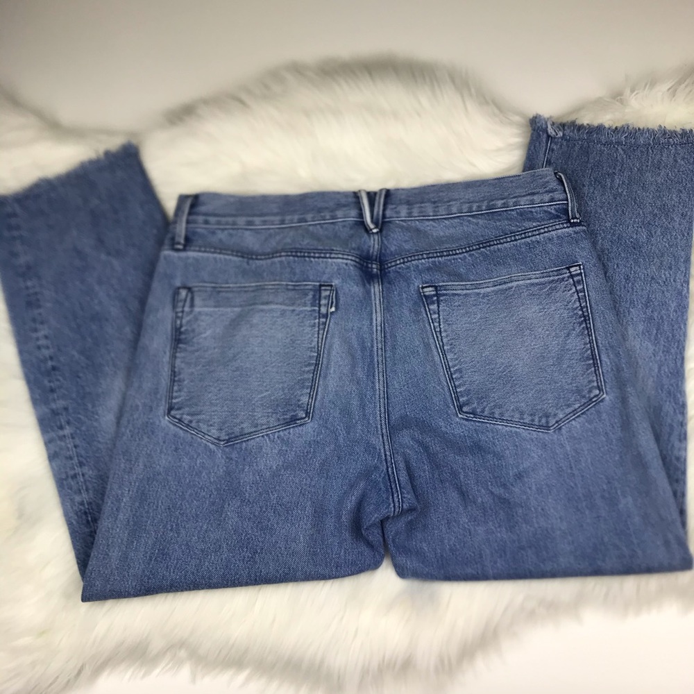 3X1  STELLA Straight Crop Frayed Jeans Sz 29 - Picture 3 of 8